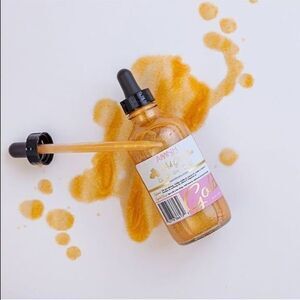 AMNH Skincare 24k Gold Shimmering Glow Oil Dropper Highlighter Full Size